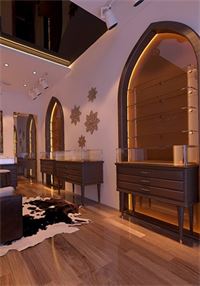 Mẫu thiết kế nội thất showroom room đá phong thủy An Thiên bởi KTS Morehome